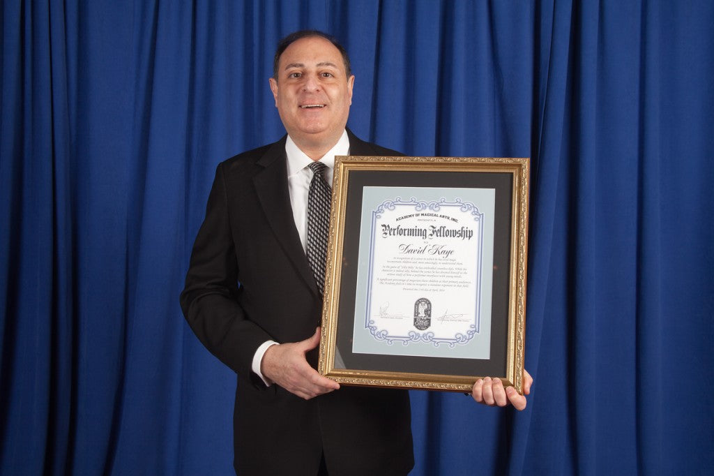 David Kaye Receives The 2014 Performing Fellowship Award From The AMA.